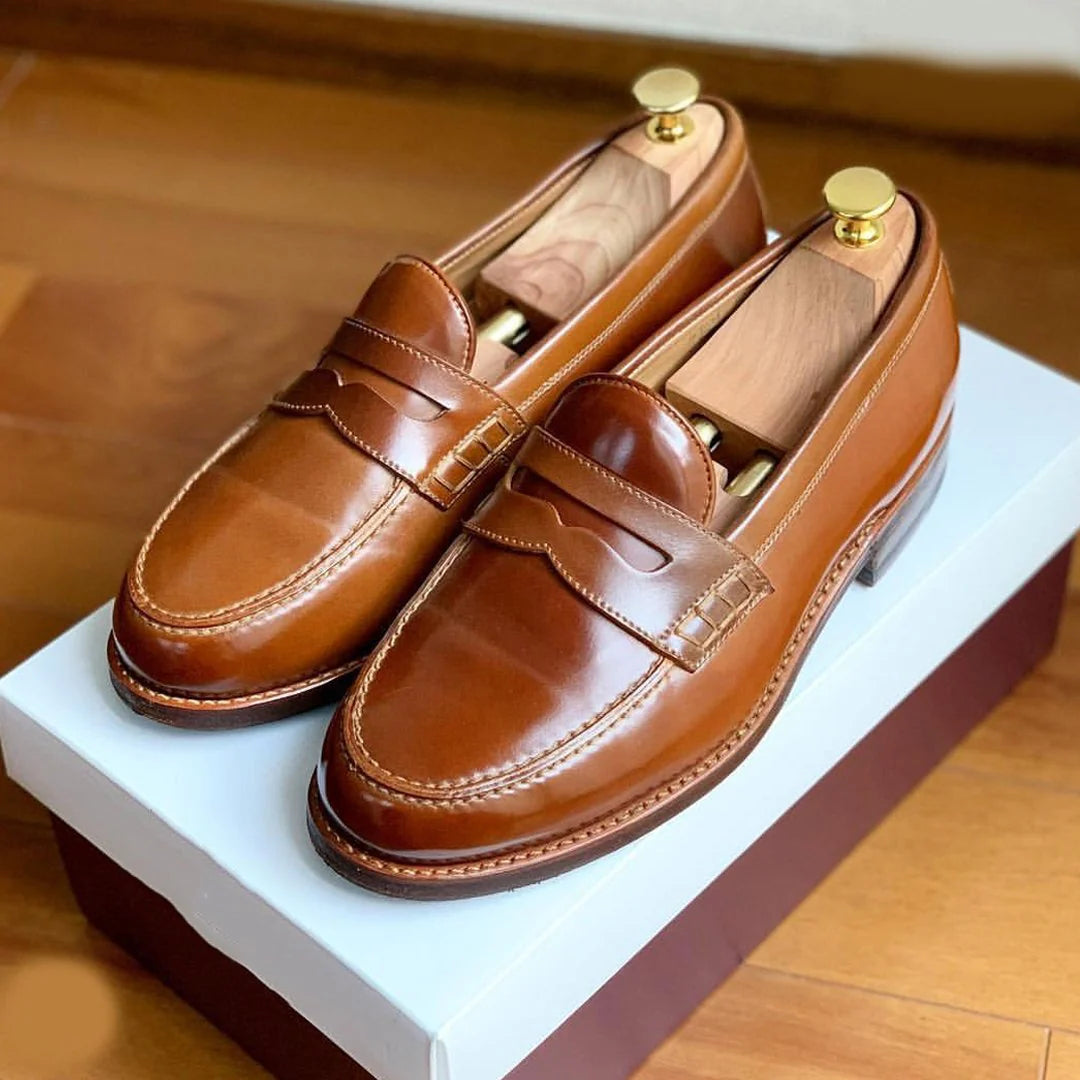 Fallen yellow men's gentleman casual mask loafers